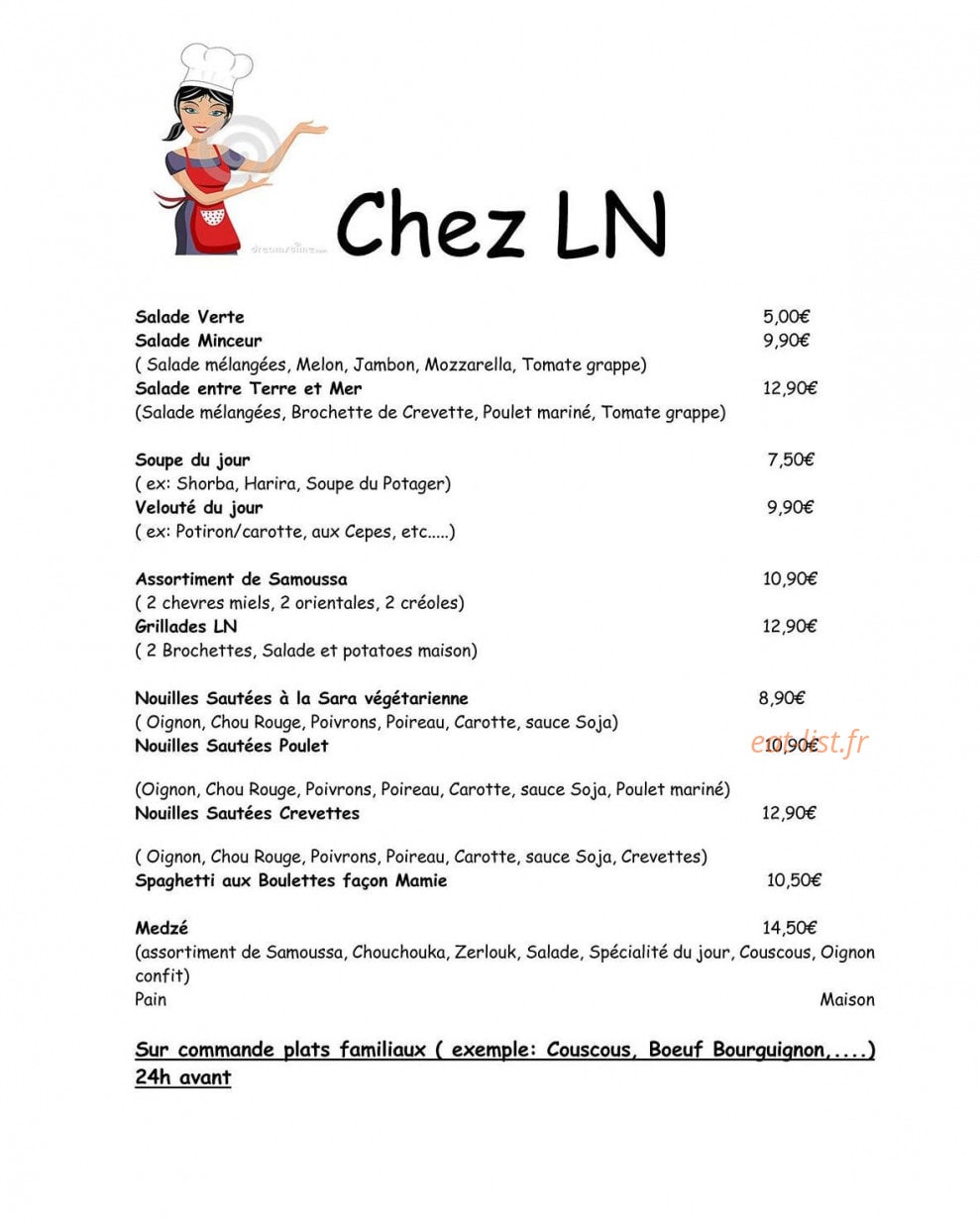 Chez Ln — carte page 2