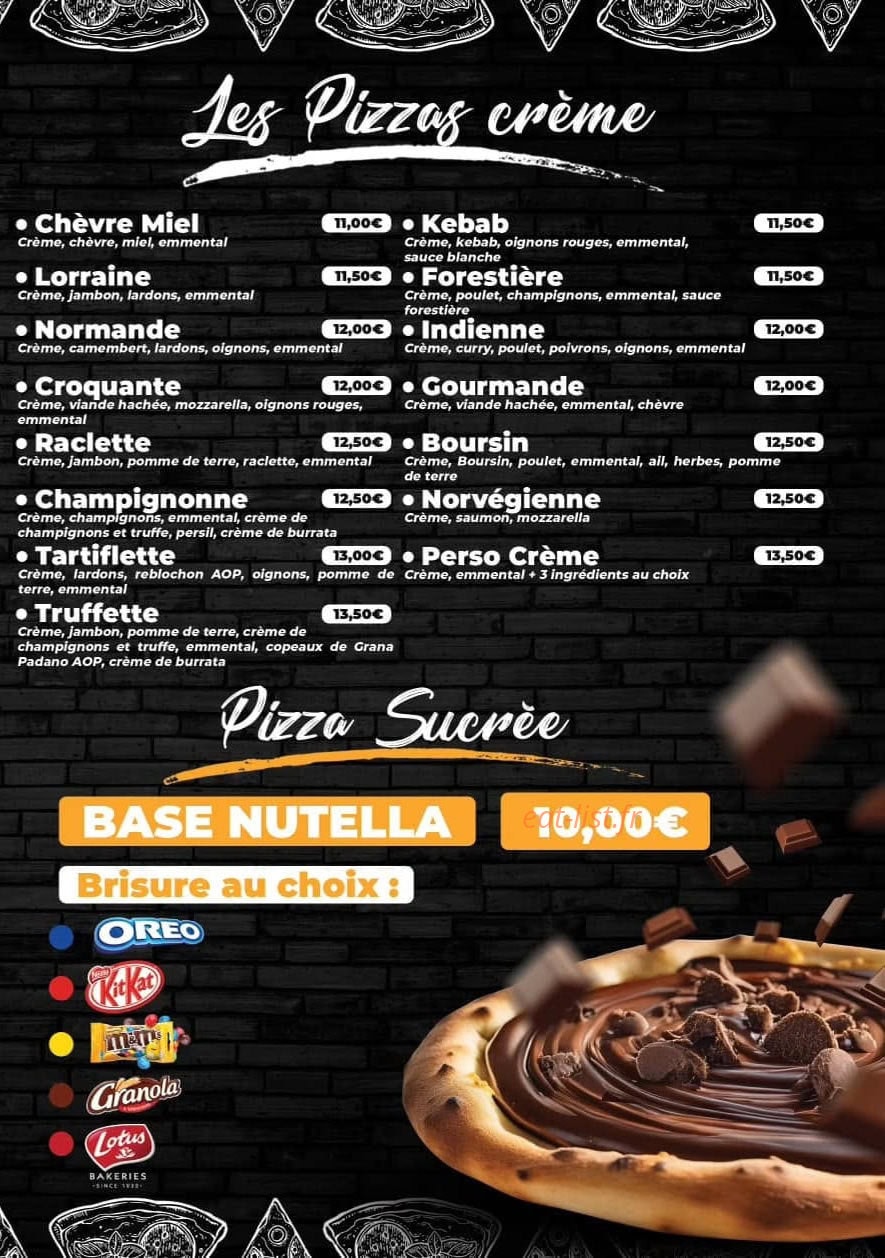 Corner Pizza — carte page 3