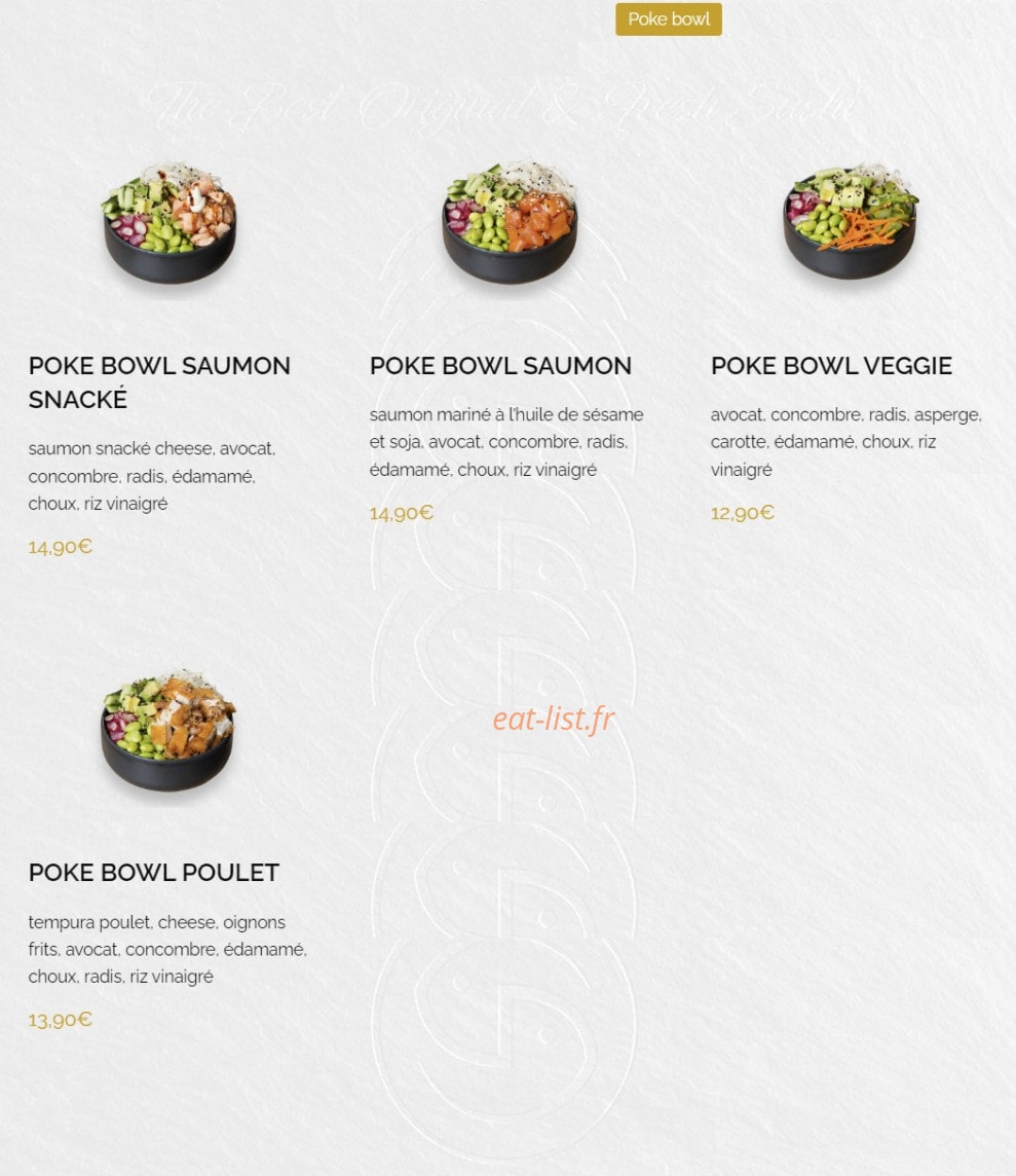 Kaly Sushi — carte page 4