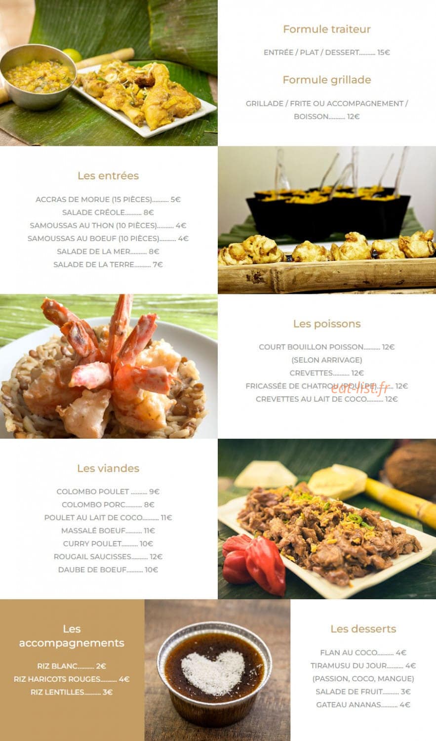 La Bokiterie — carte page 1