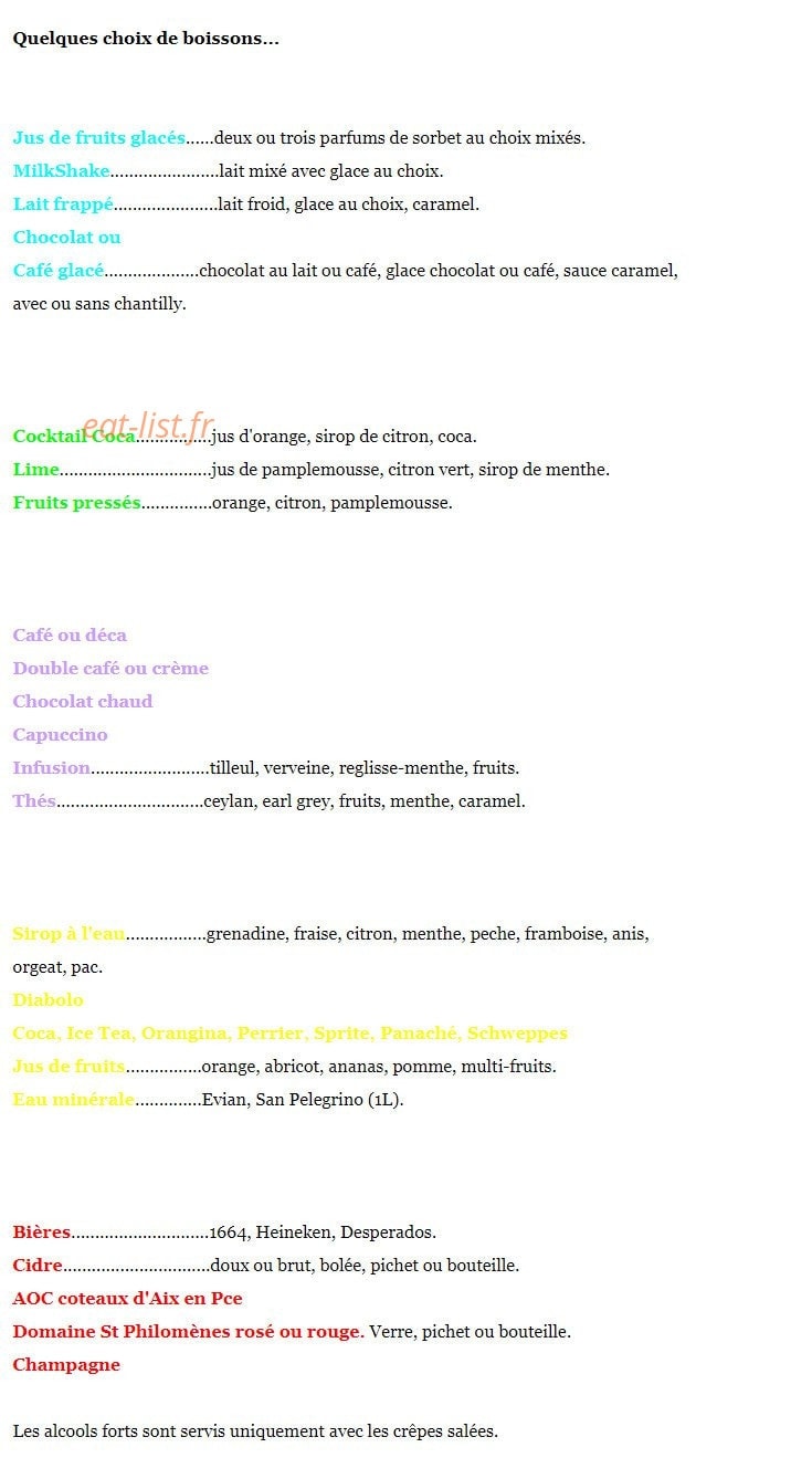 Le Misto — carte page 6