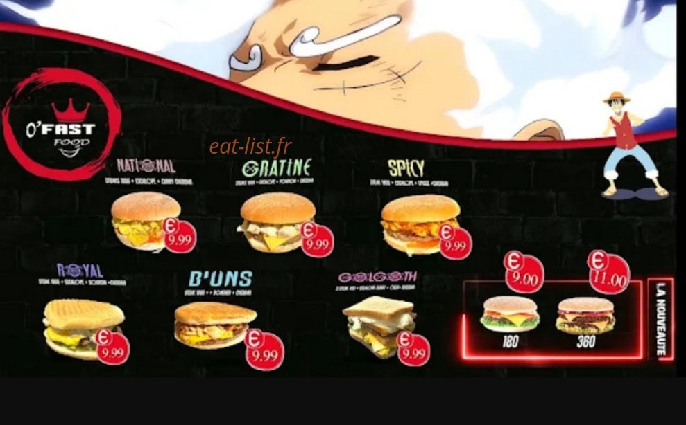 Carte et menu de O' Fast Food à Miramas — Les prestations