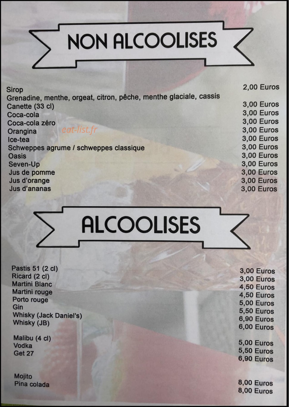 Pizzeria La Douda — carte page 10