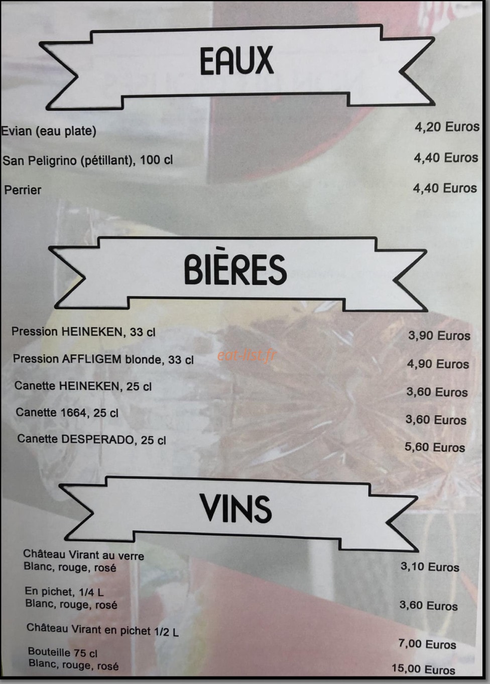 Pizzeria La Douda — carte page 9