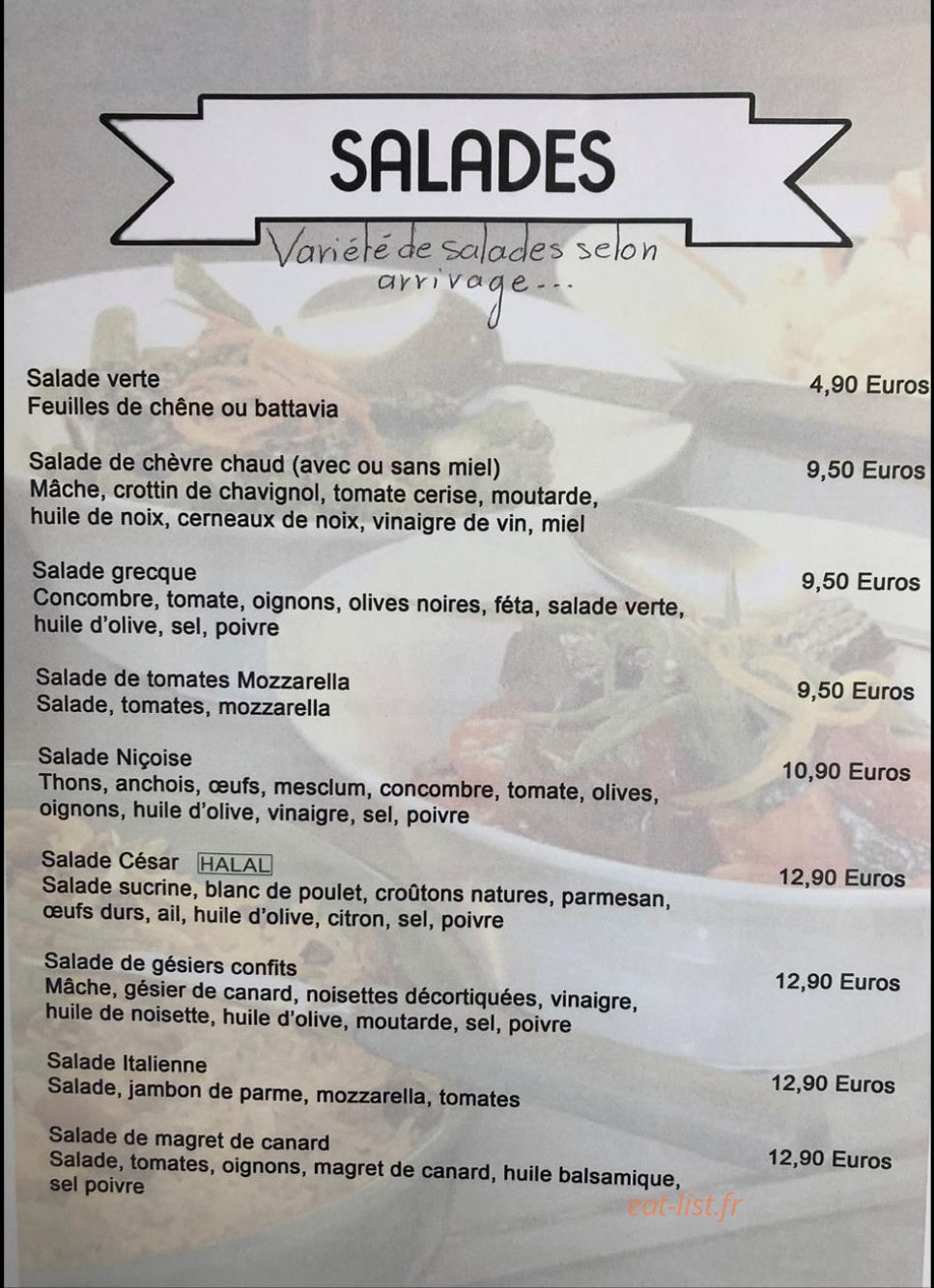 Pizzeria La Douda — carte page 4