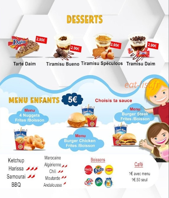 Snack le théâtre — carte page 6