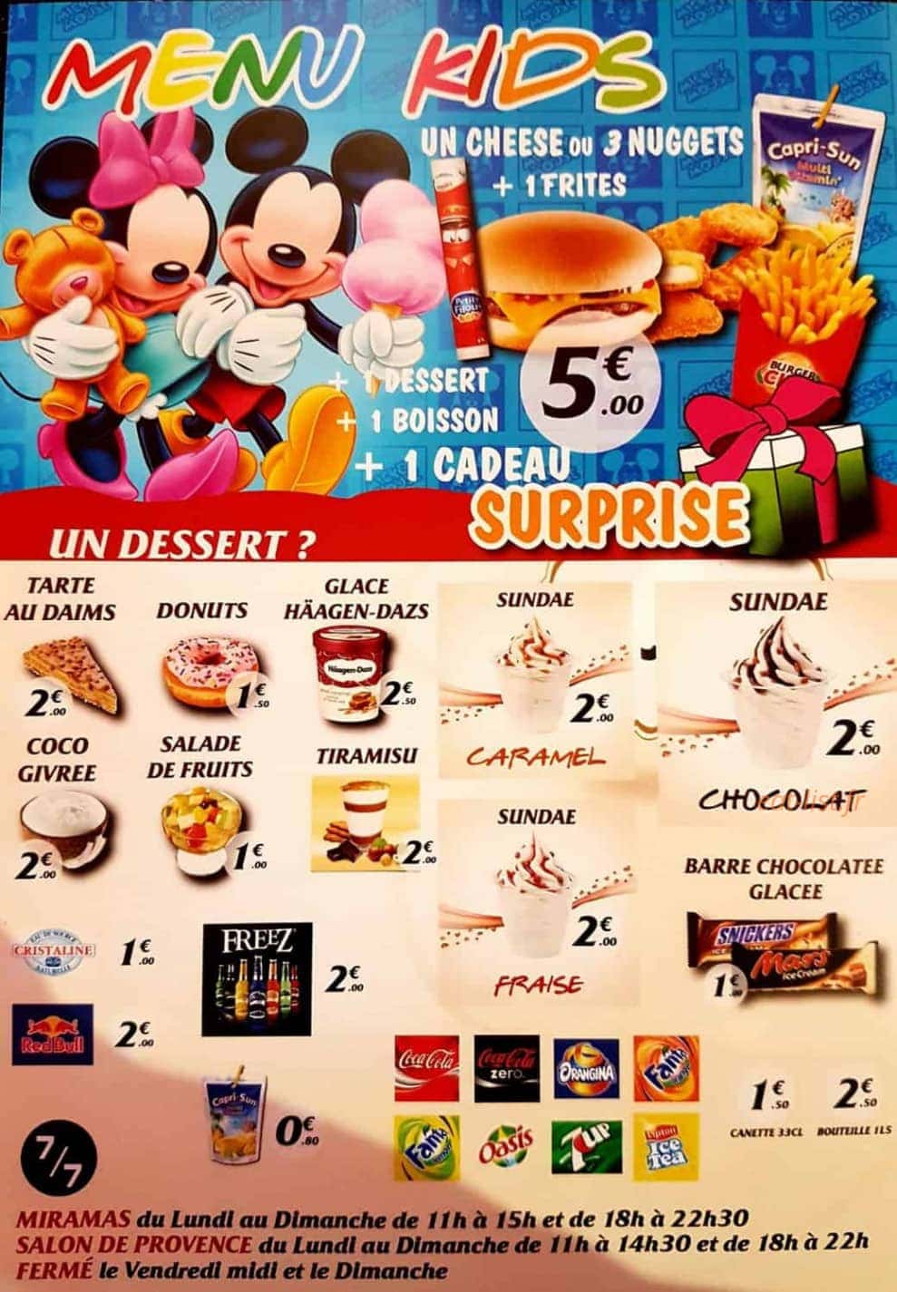 Tacos Burger City — carte page 4