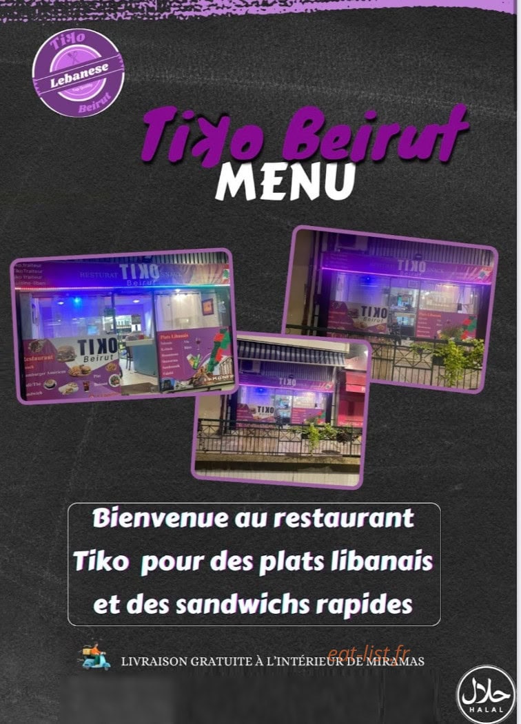 Tiko Beirut — carte page 1