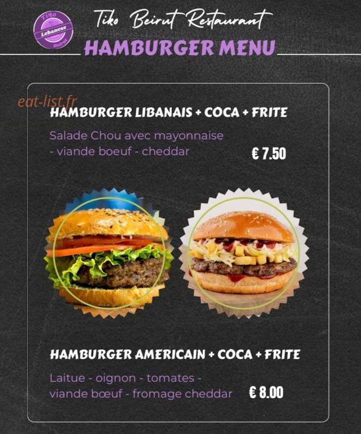Tiko Beirut — carte page 3
