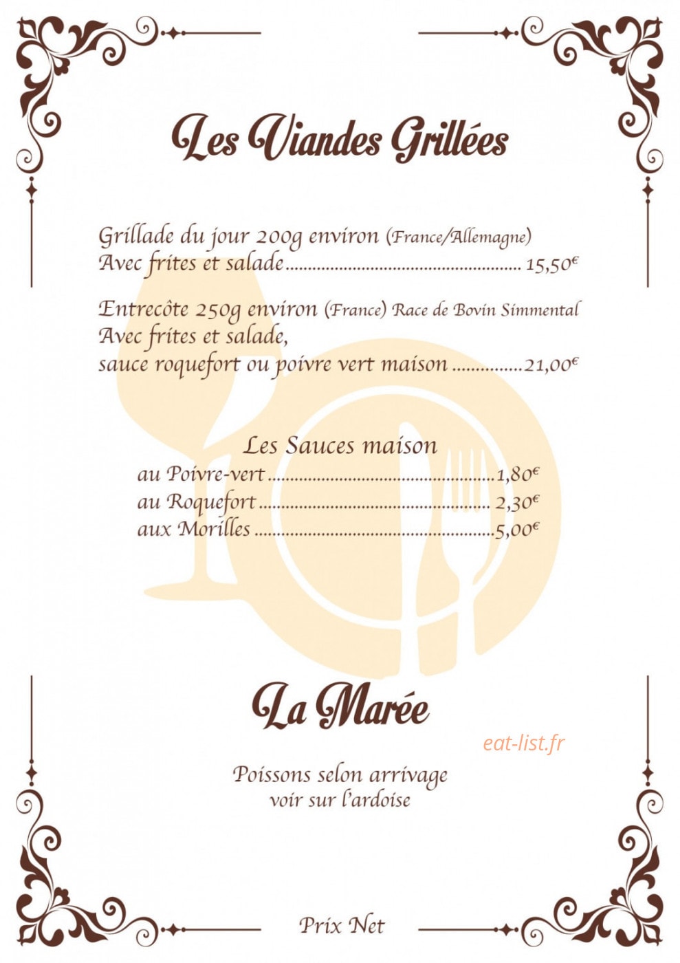 Chez Maria et Didier — carte page 2