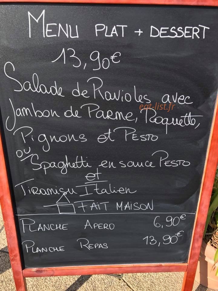 Le Comptoir des Gourmets — carte page 1