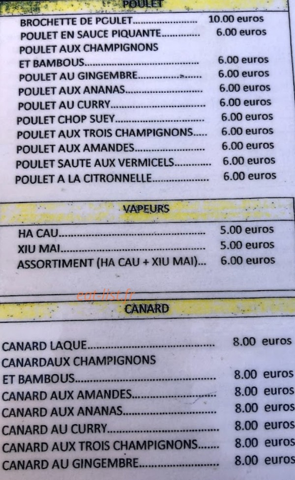 Le Saïgon — carte page 2