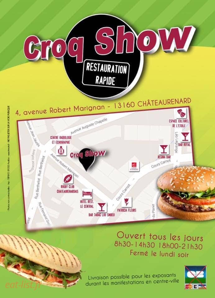 Croq Show — carte page 1