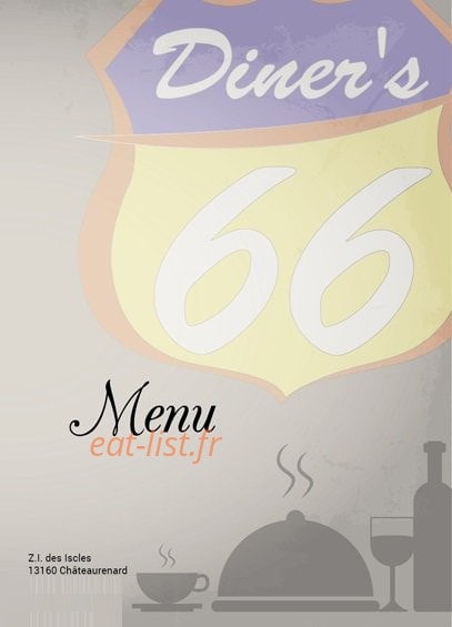 Diner's 66 — carte page 1