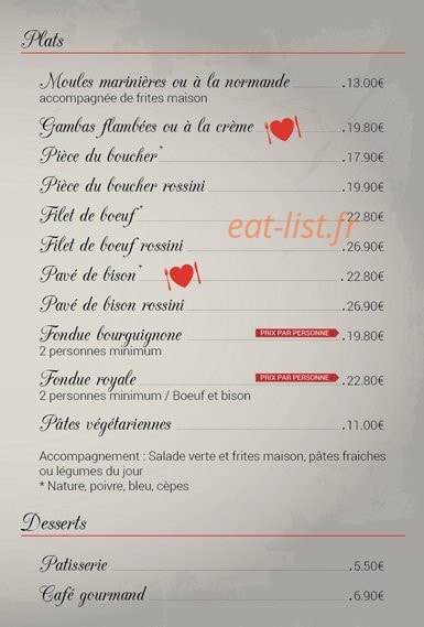 Diner's 66 — carte page 3
