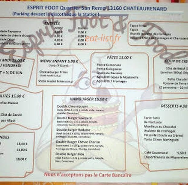 Esprit Foot And Food — carte page 5