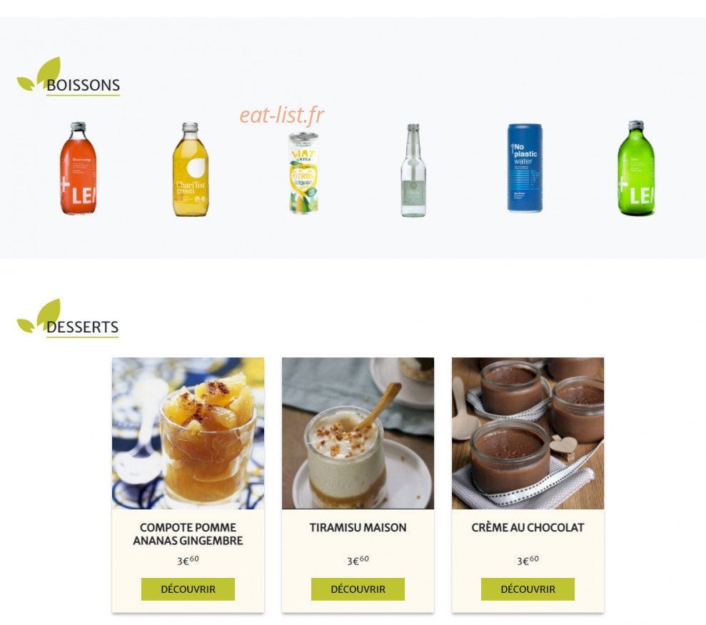 Green Tonic — carte page 5