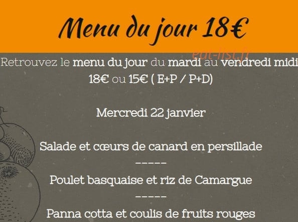 la grappe — carte page 1
