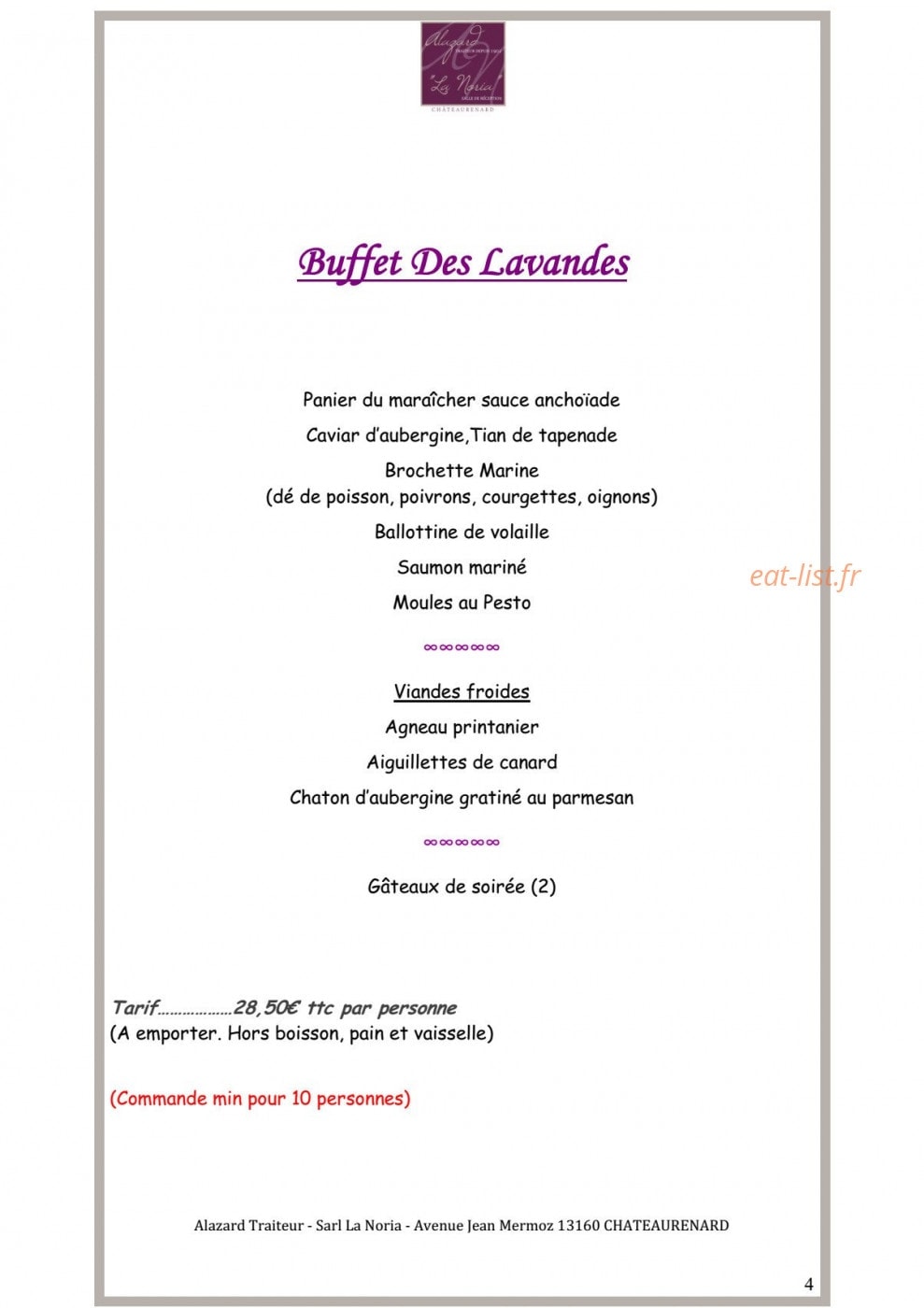 La noria — carte page 4