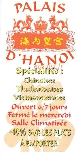 Le Palais d'Hanoï — carte page 1