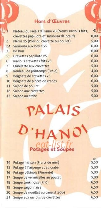 Le Palais d'Hanoï — carte page 3