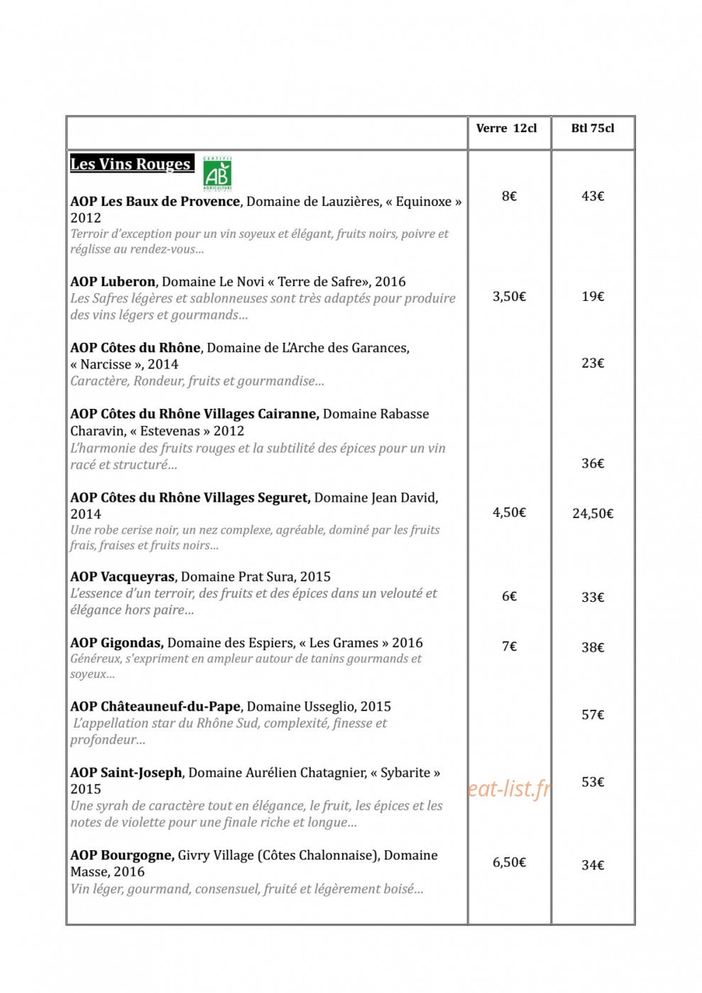 Le petit broc — carte page 2
