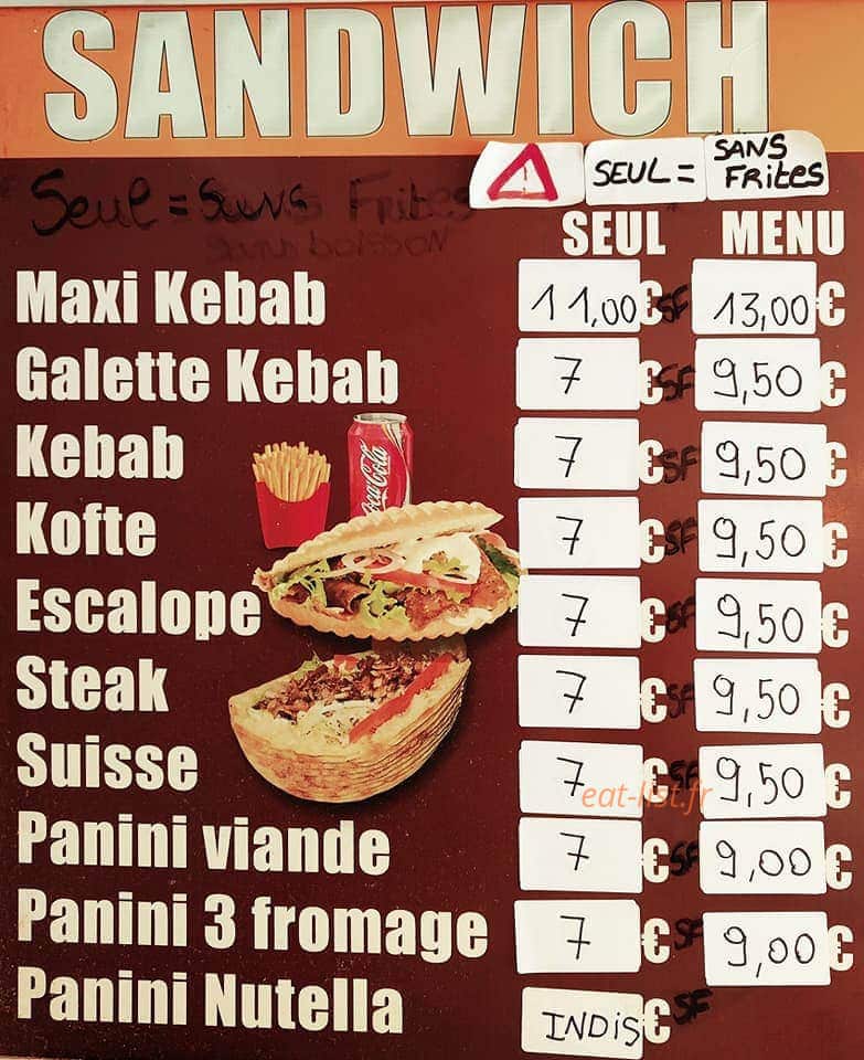 Mak Kebab — carte page 5