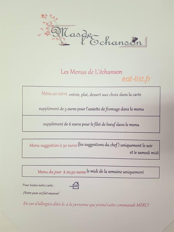 Mas de l'échanson — carte page 1