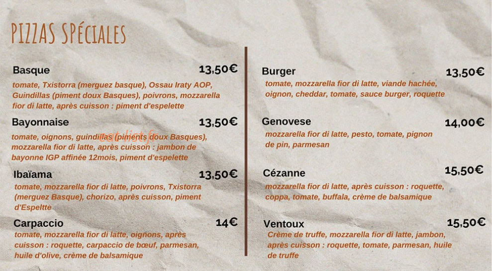 Mas Gourmand — carte page 5