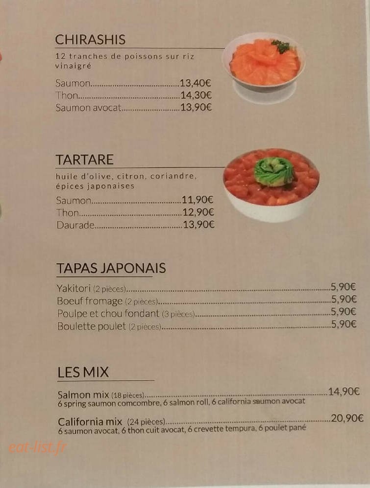 Sushi Spot — carte page 2