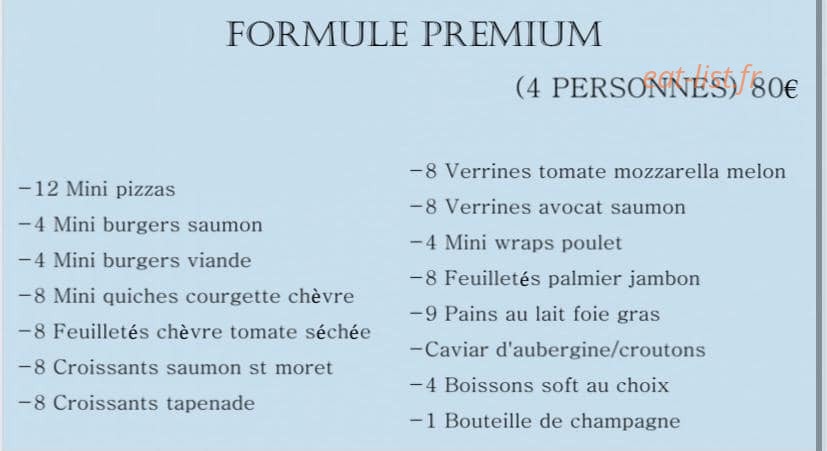 Carte et menu de Brasserie Le Boh'm à Les Pennes Mirabeau — Les formules premium