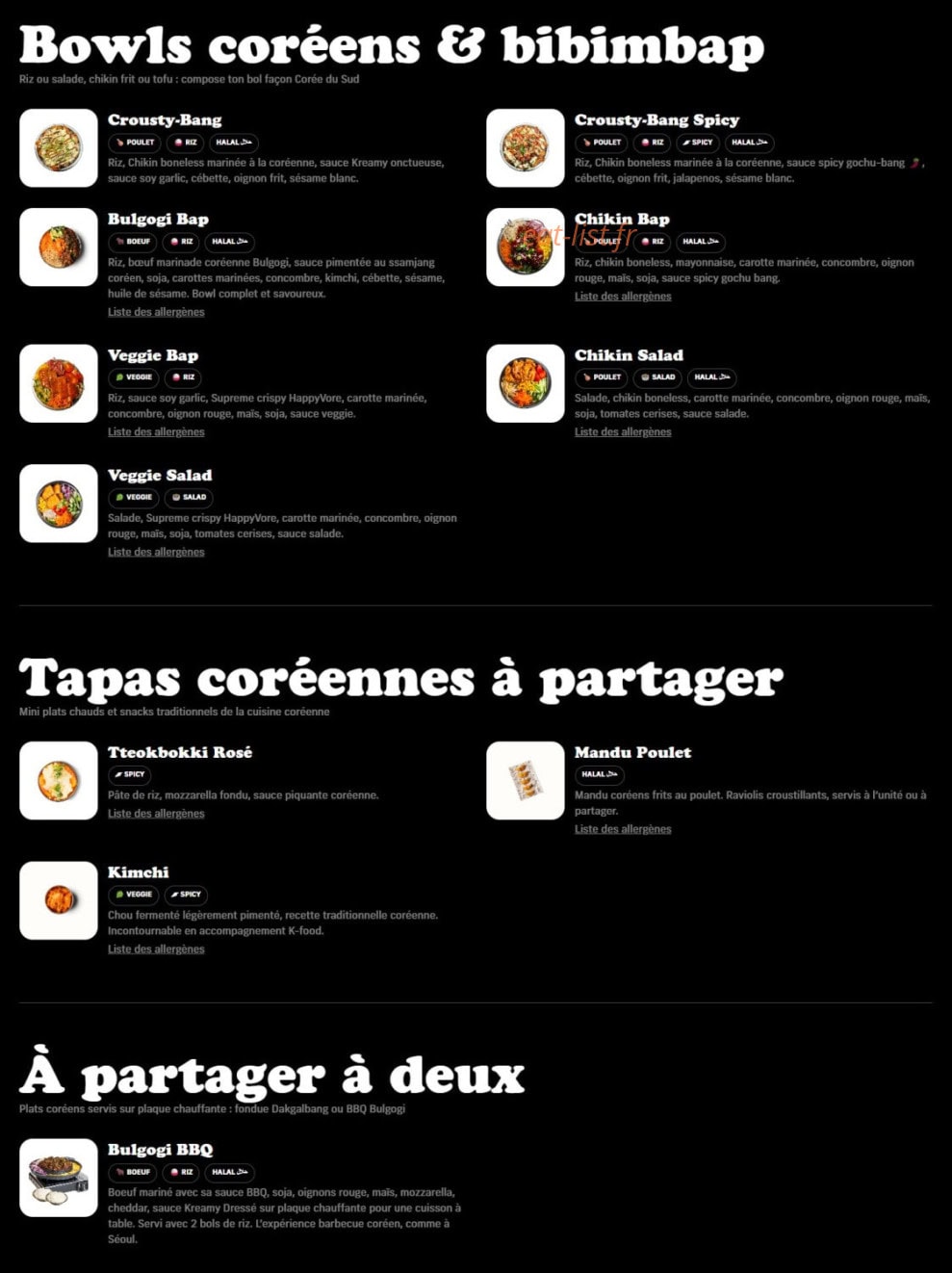 Chikin Bang — carte page 3