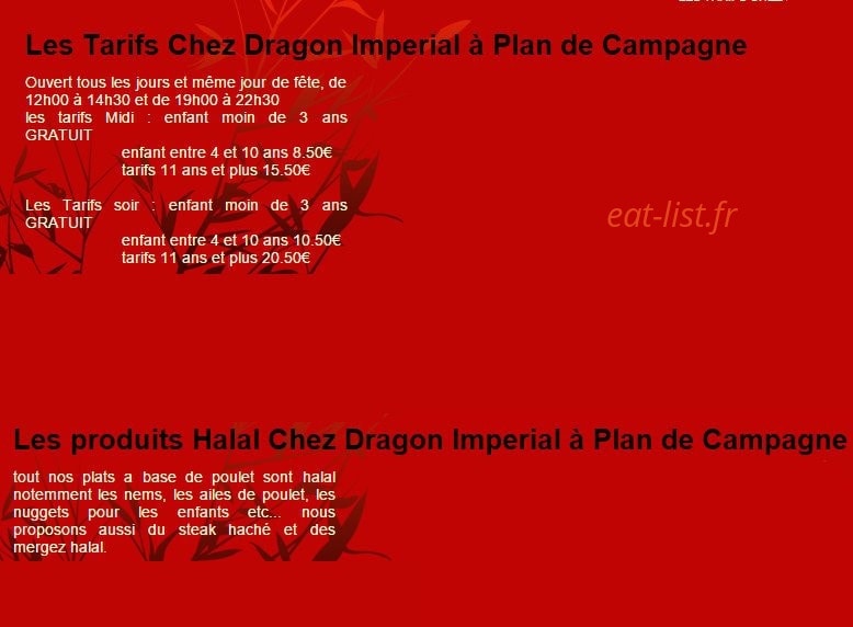 Dragon impérial — carte page 1