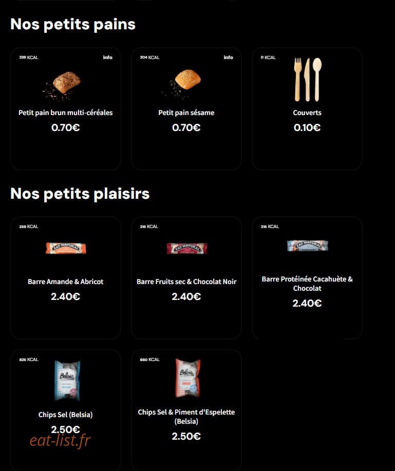Eat Salad — carte page 7