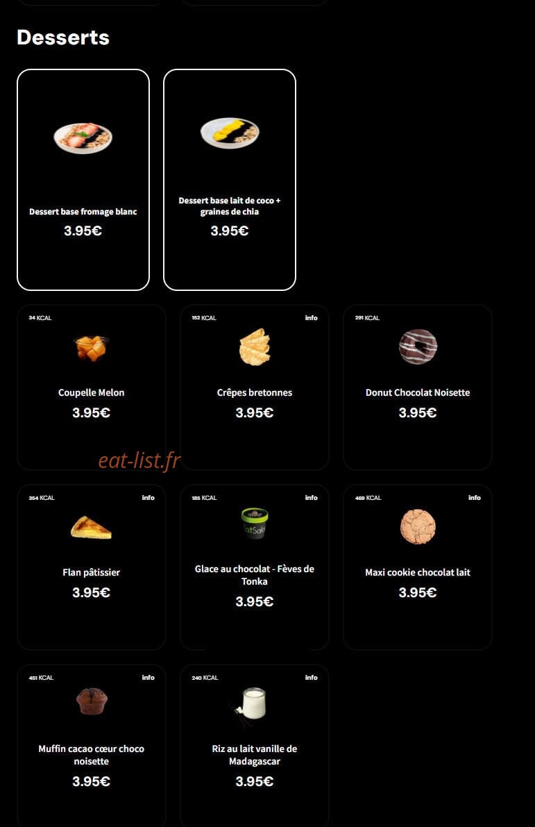 Eat Salad — carte page 6