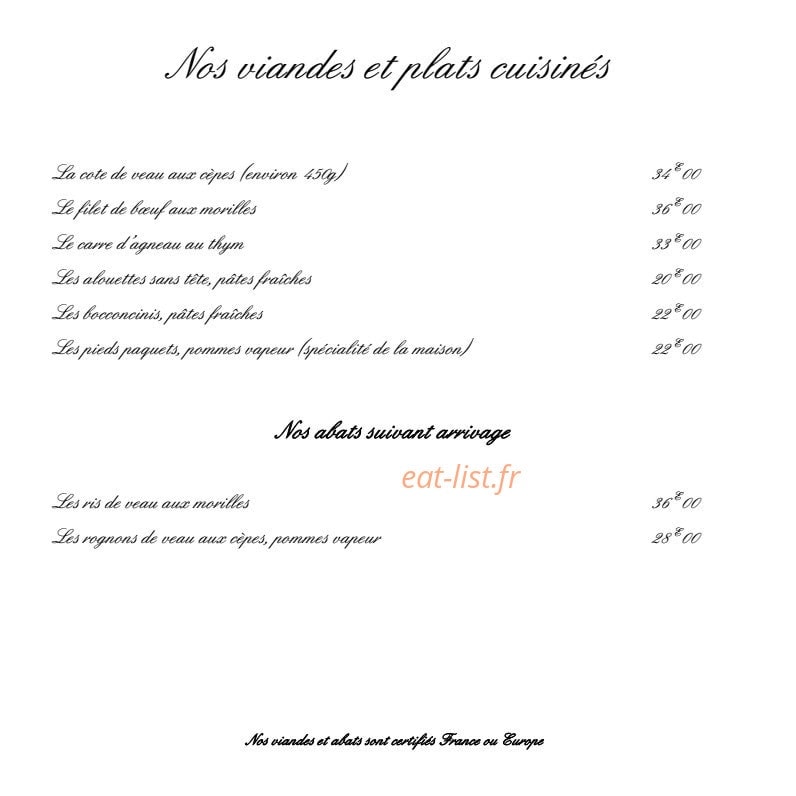 La Bonne Brise — carte page 3