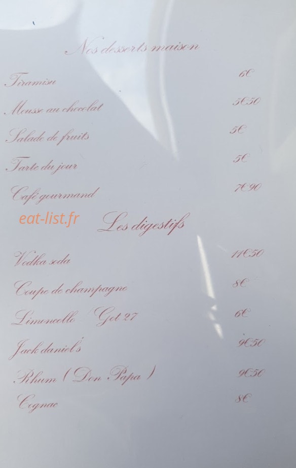 La table des amis — carte page 4