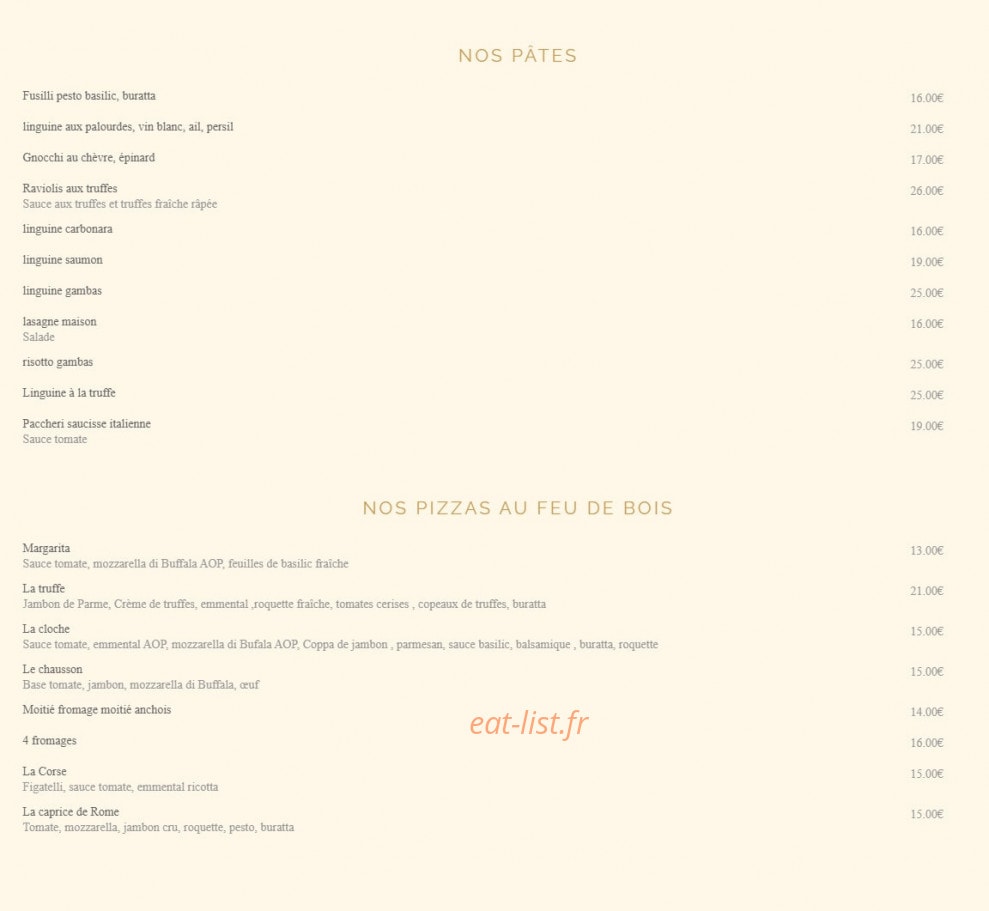 Le Cosy — carte page 2