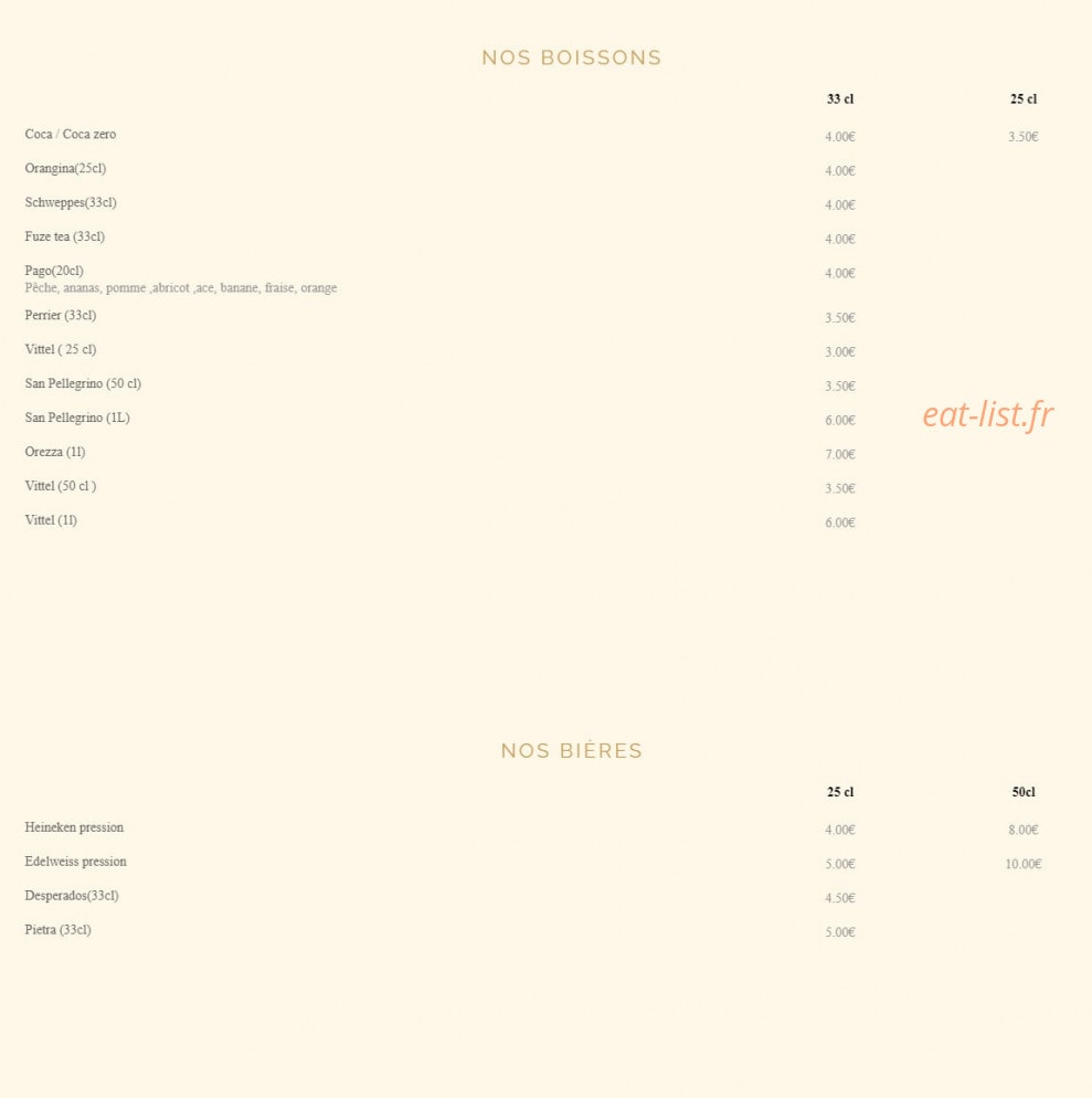 Le Cosy — carte page 4