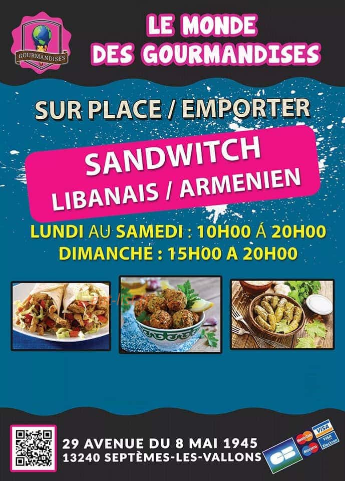 Le Monde Des Gourmandises — carte page 1