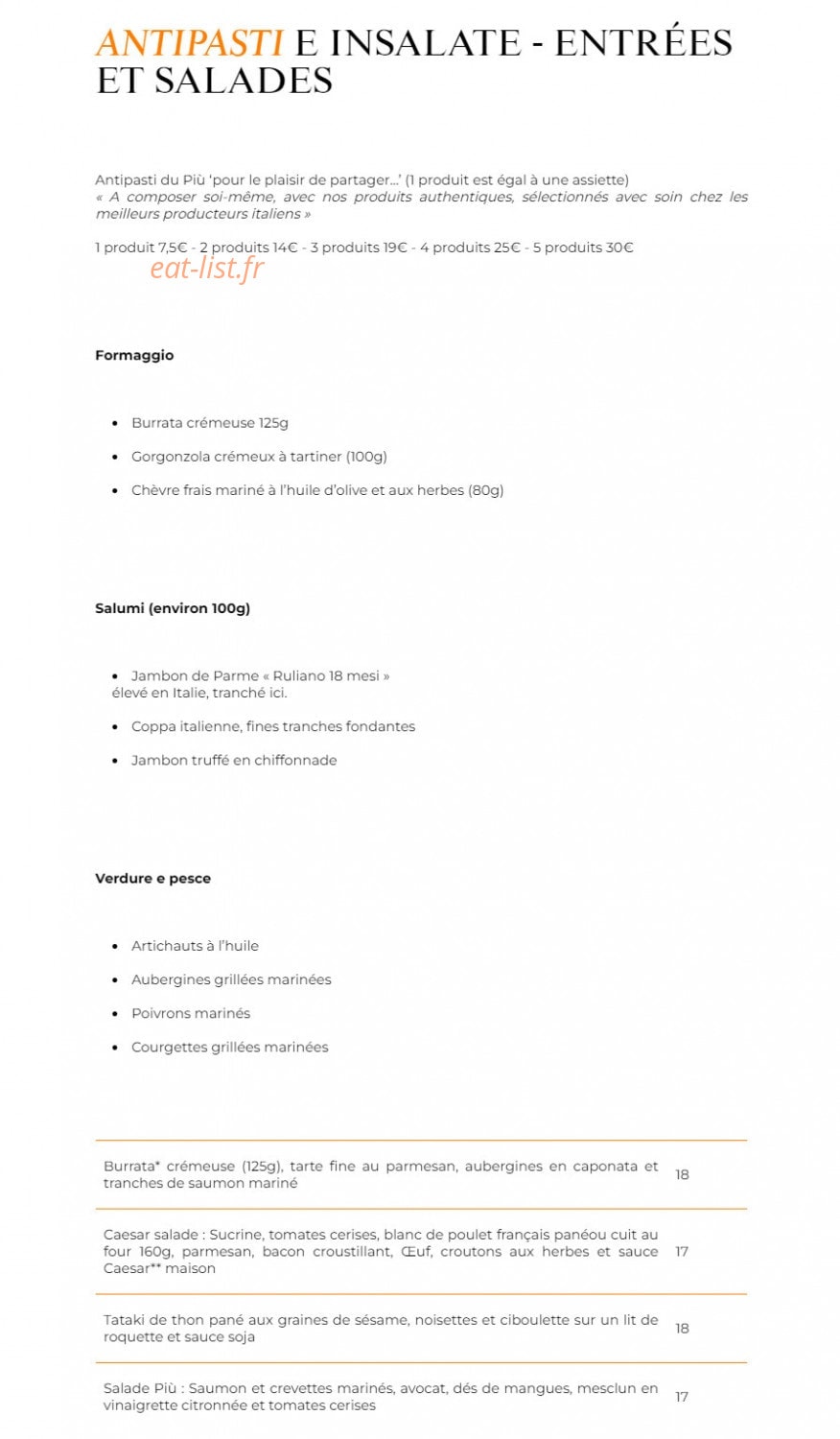 Più Plan de Campagne — carte page 2
