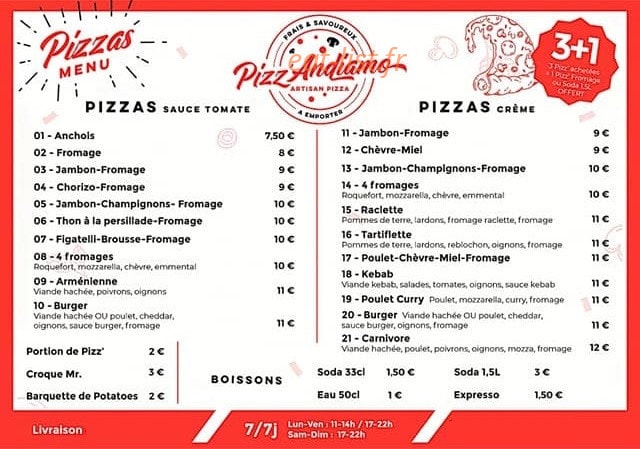 Pizz'andiamo — carte page 1