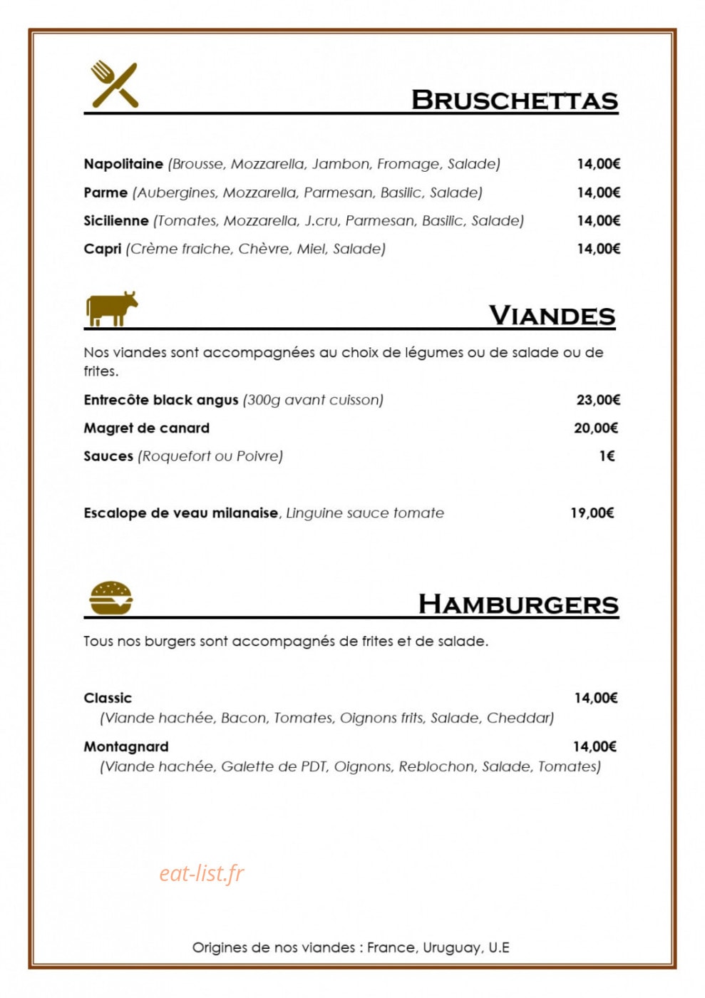 Pronto Pizza — carte page 5