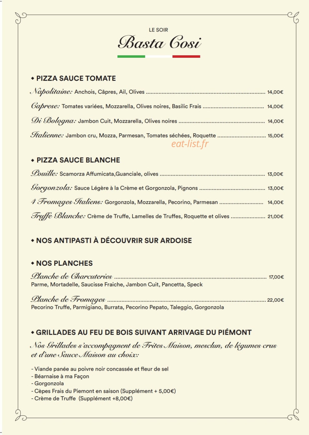 Basta Cosi — carte page 2