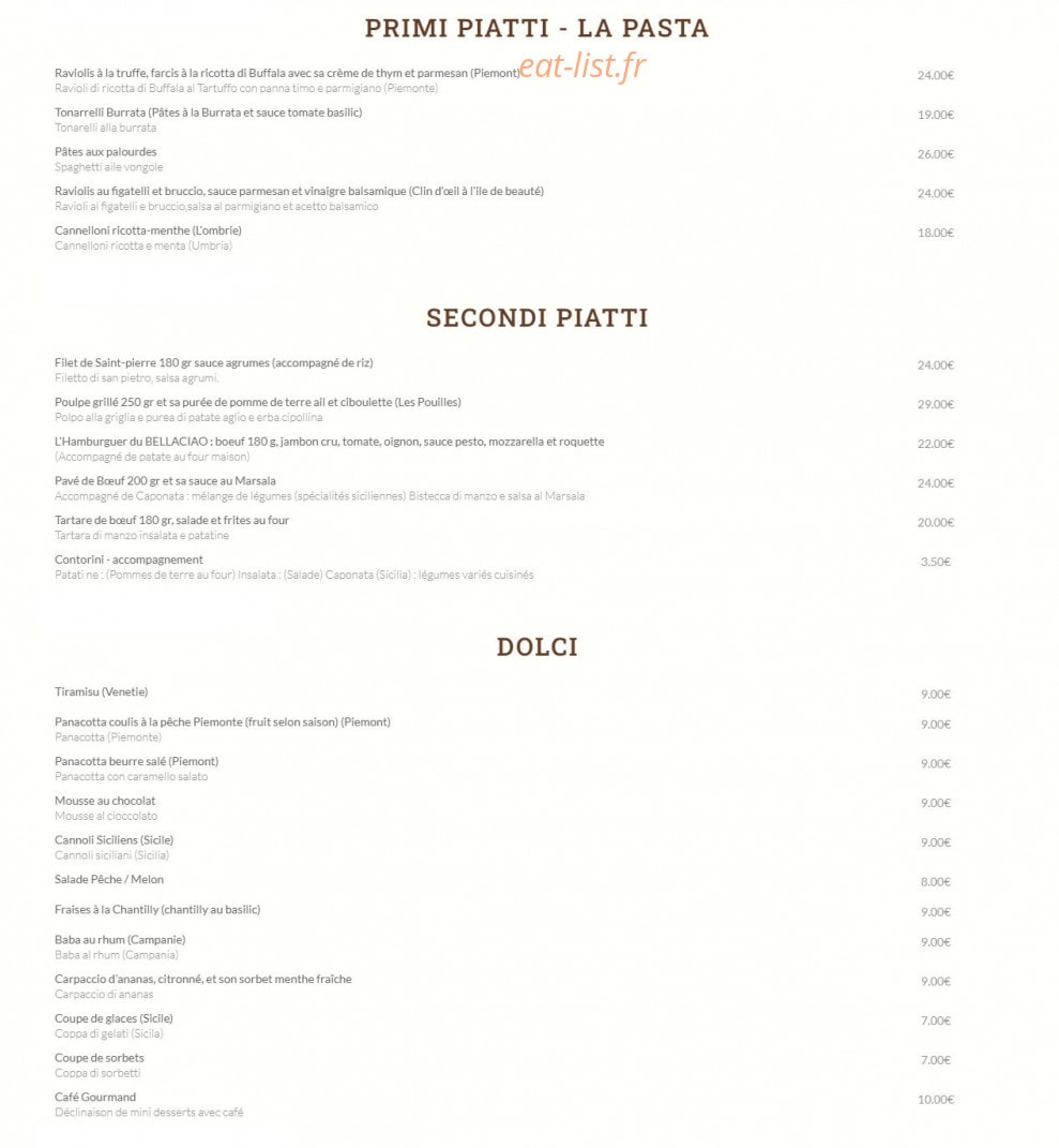 Bella Ciao — carte page 2