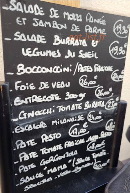 Chez Marcolino — carte page 1