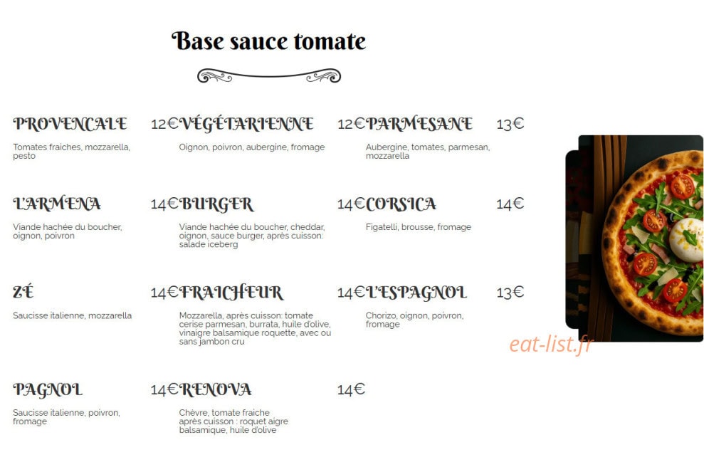 La Piz’zé — carte page 2