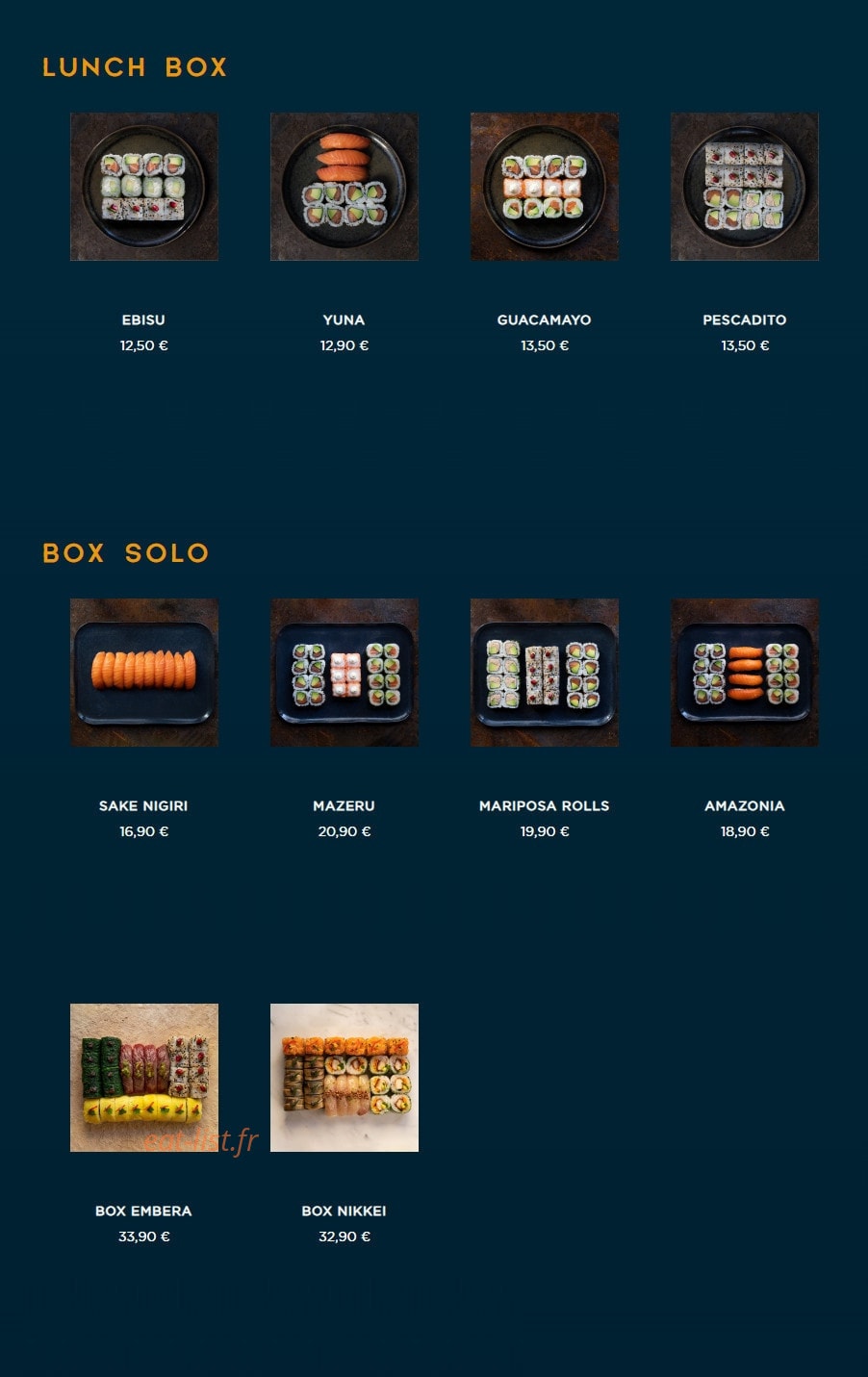 NKI sushi — carte page 6
