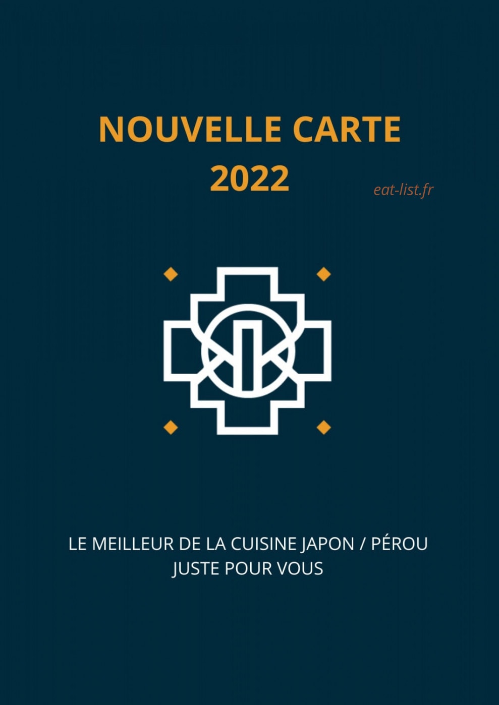 NKI sushi — carte page 1