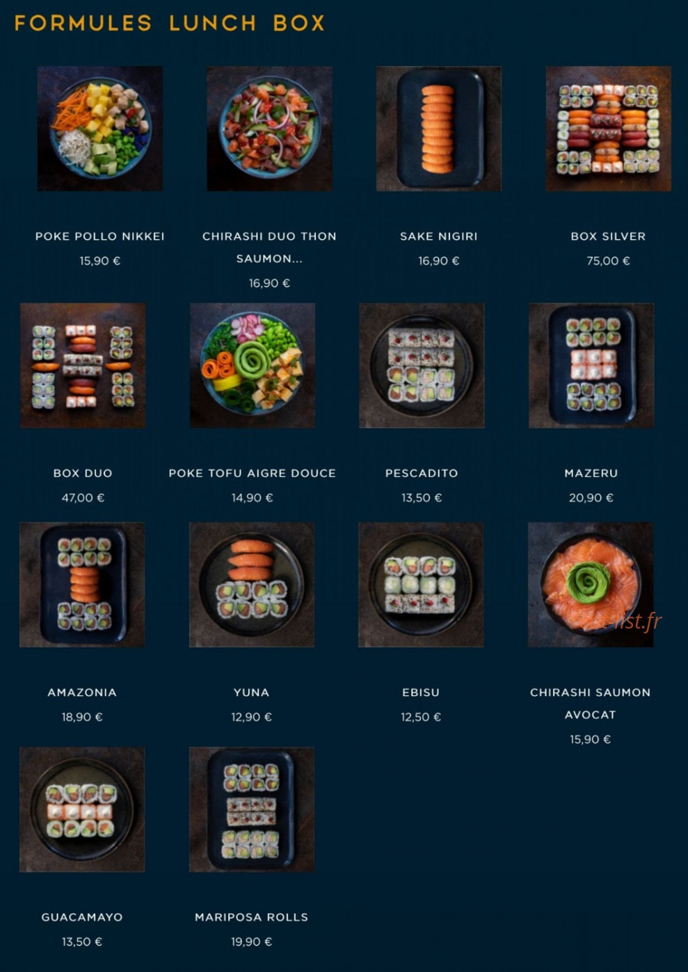 NKI sushi — carte page 2